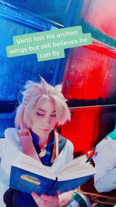 Venti lost his archon wings but still believes he can fly TikTok Cosplayer